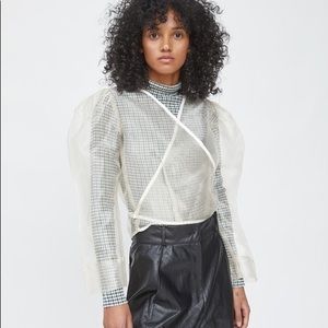 Et Tigre Sheer Wrap Top